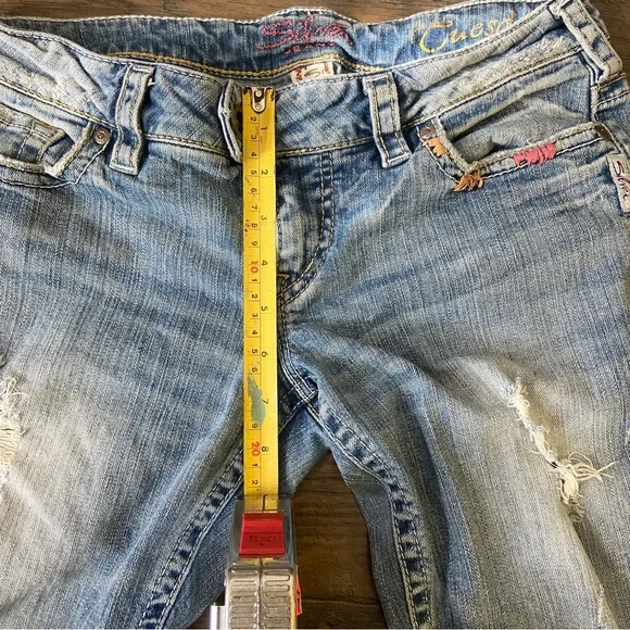 Silver Tuesday Jeans Light Blue Flare Denim altered - Picture 8 of 13